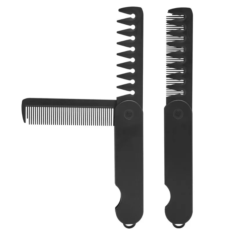 Multifuncional 2 in 1 Pocket Folding Combs