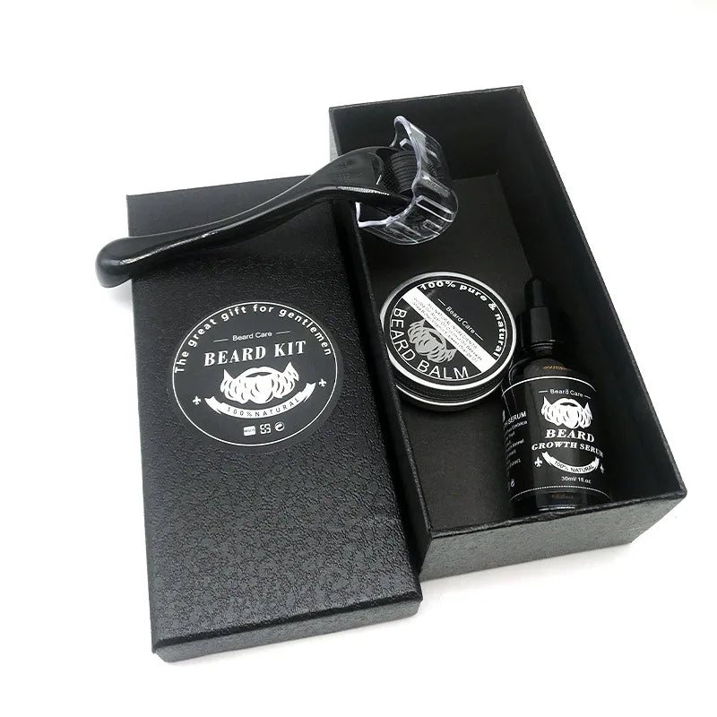 Beard Growth Set Men Beard Care Kit