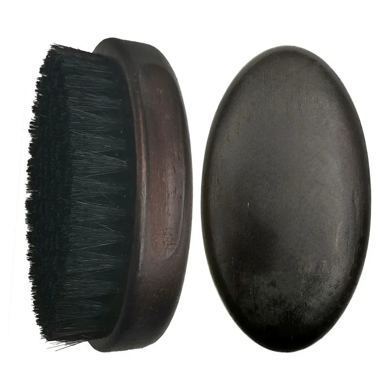 Professional Soft Boar Bristle Wood Beard Brush