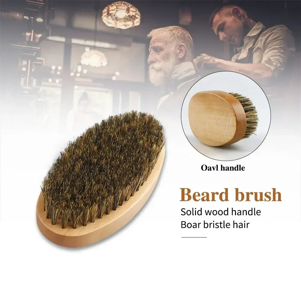 Boar Bristle Wood Beard Brush