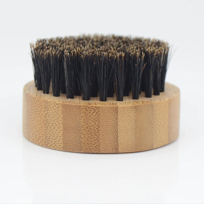 Round Handle Beard & Mustache Brush
