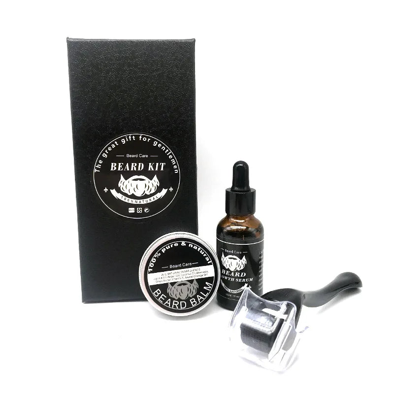 Beard Growth Set Men Beard Care Kit