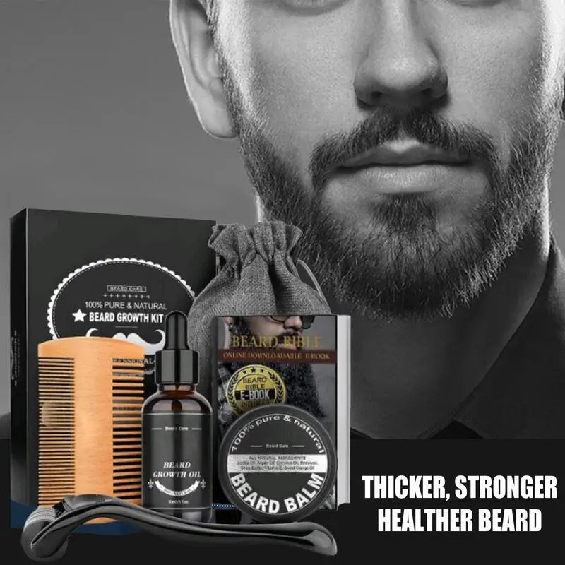 5pcs Men Beard Barba Grooming Beard Set