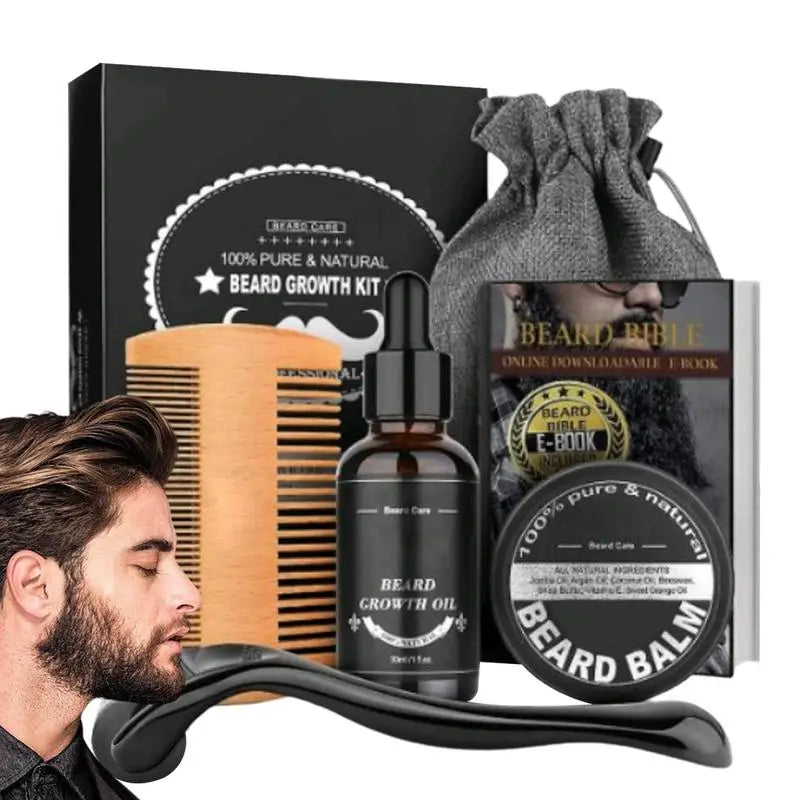 5pcs Men Beard Barba Grooming Beard Set