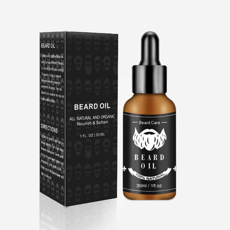 Beard Growth Set Men Beard Care Kit